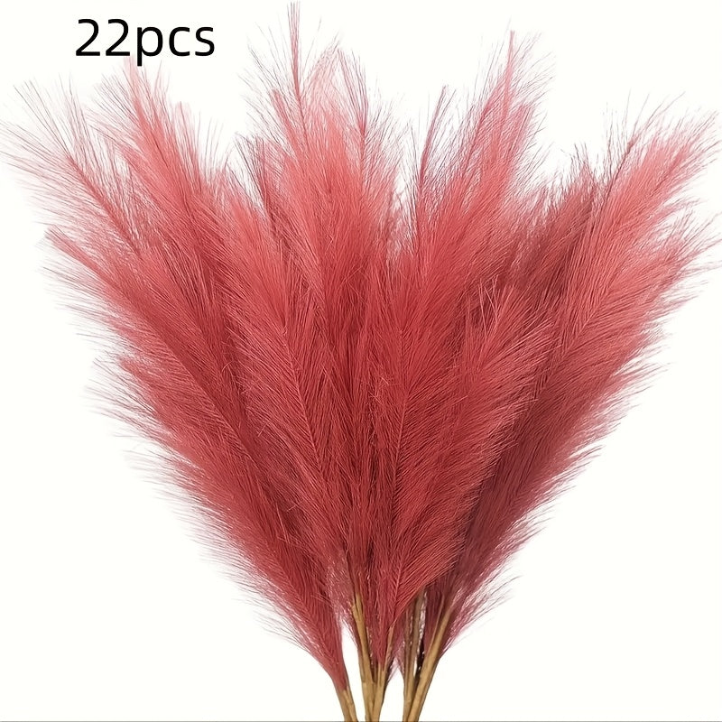 22-Piece Artificial Pampas Grass Stem Set