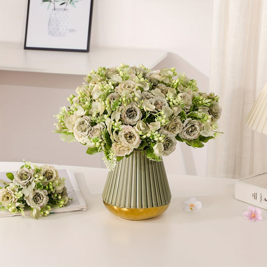 Elegant Single Stem Artificial Peony Bouquet