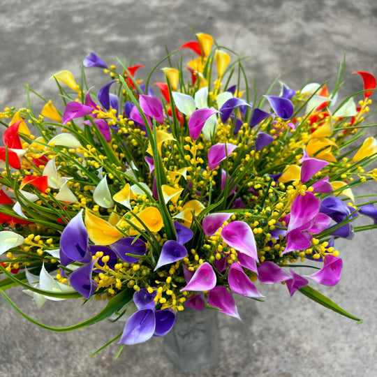 5 Bundles of UV-Resistant Artificial Flowers
