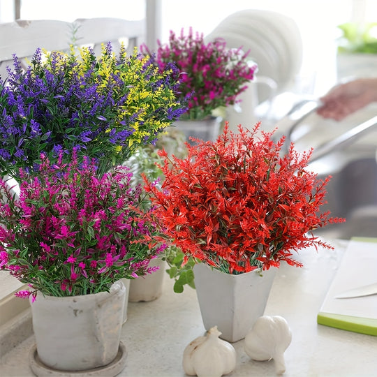 12 Bundles of UV-Resistant Artificial Lavender Flowers
