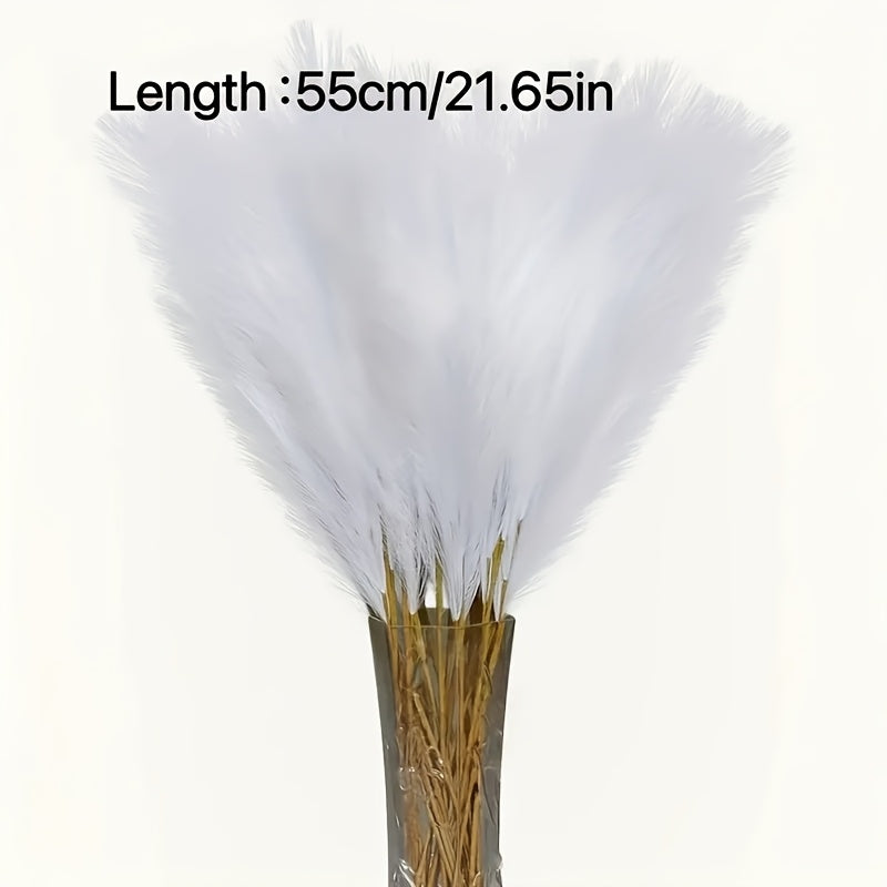22-Piece Artificial Pampas Grass Stem Set