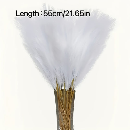 22-Piece Artificial Pampas Grass Stem Set