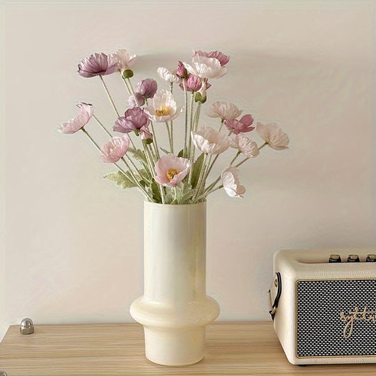 8-Piece Poppy Peony Artificial Flowers