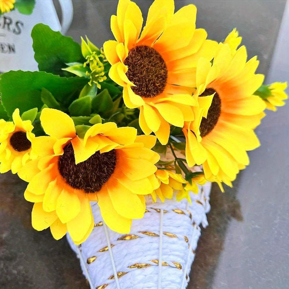 Set of 5 Artificial Sunflower Bouquets