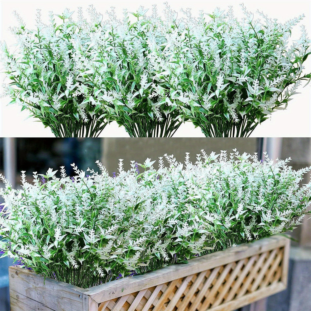 12 Bundles of UV-Resistant Artificial Lavender Flowers