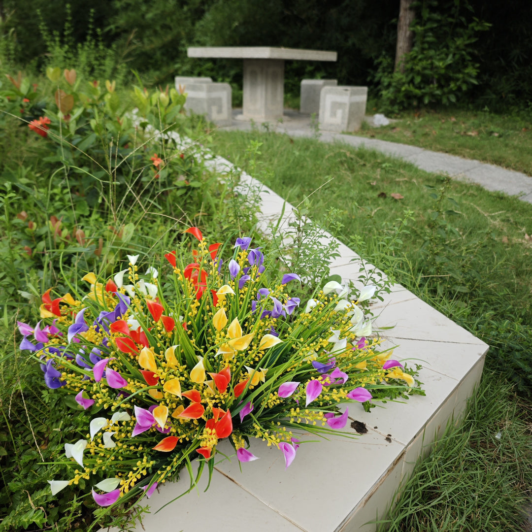 5 Bundles of UV-Resistant Artificial Flowers