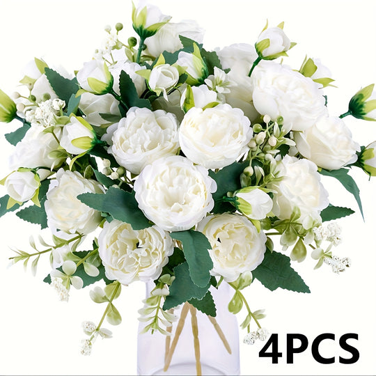 4-Piece Boho Chic Peony Bouquet