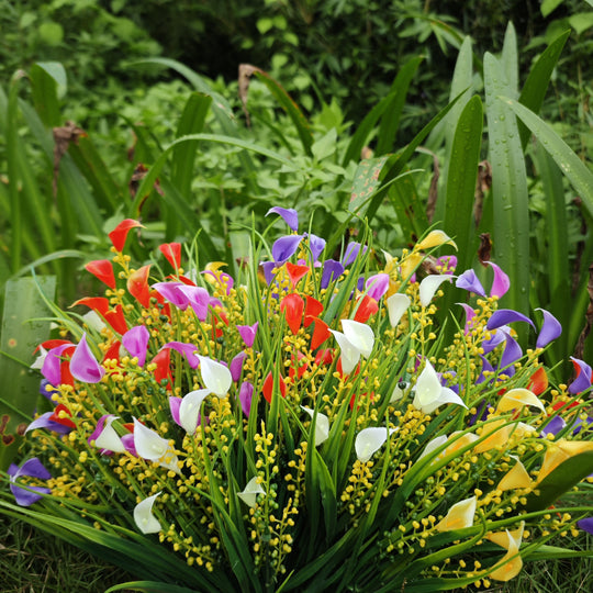 5 Bundles of UV-Resistant Artificial Flowers