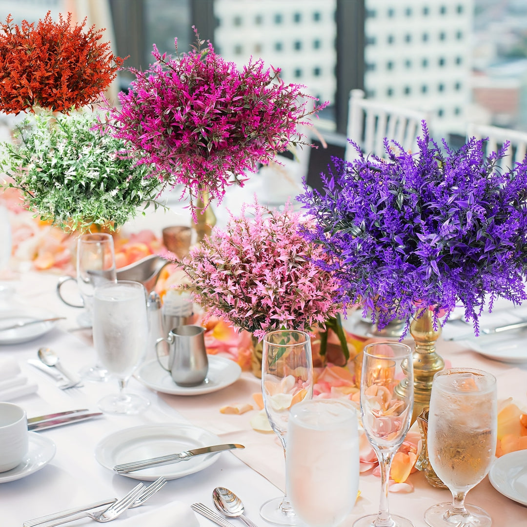 12 Bundles of UV-Resistant Artificial Lavender Flowers
