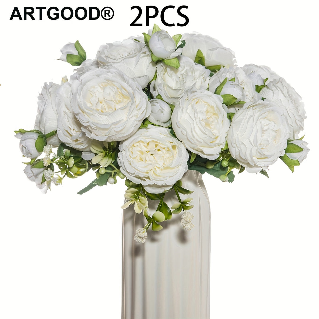 ARTGOOD Artificial Peony Rose Bouquets