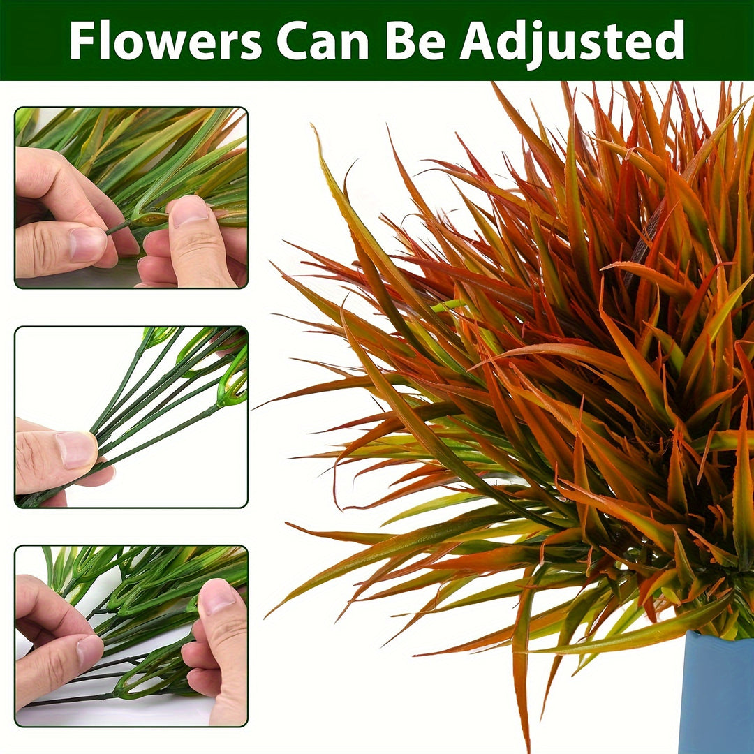 16-Piece UV-Resistant Artificial Plants Set