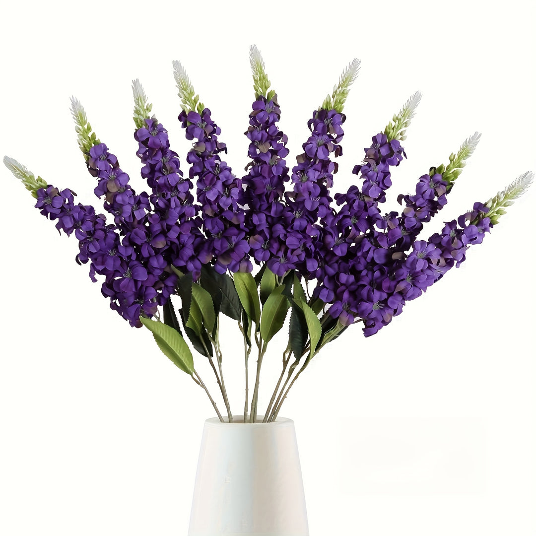 10-Stem Classic Artificial Lily and Hydrangea Bouquet