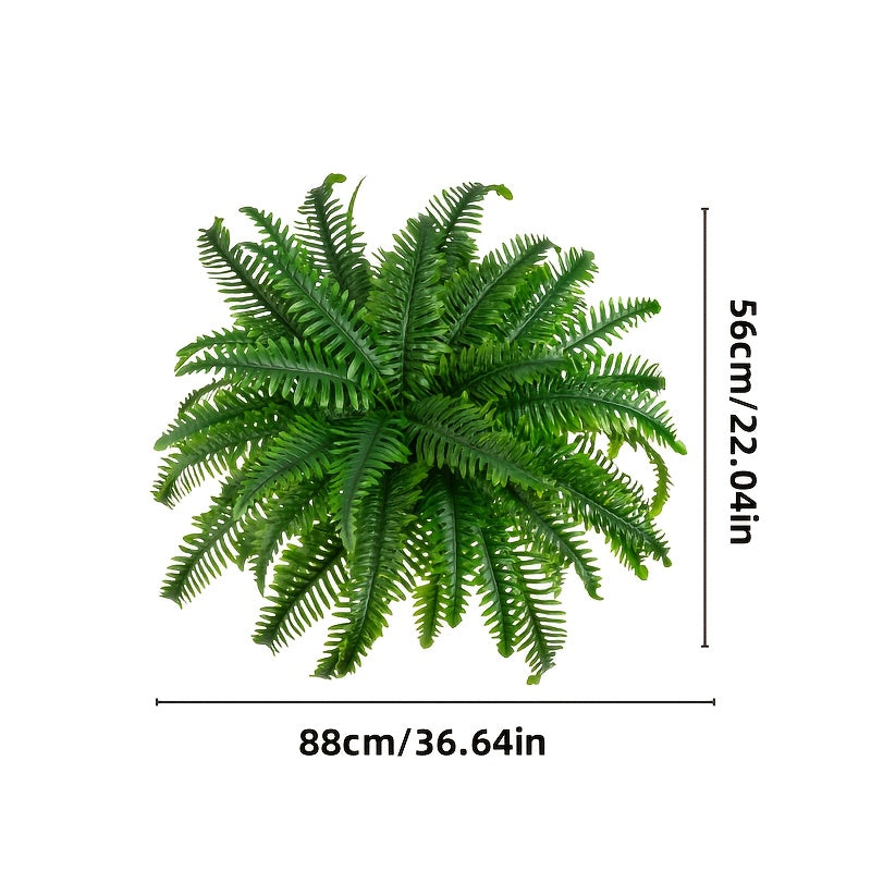 Set of Four Large Boston Fern Artificial Plants