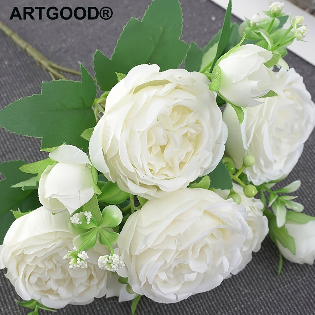 ARTGOOD Artificial Peony Rose Bouquets