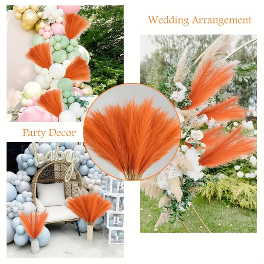 22-Piece Faux Pampas Grass Stems
