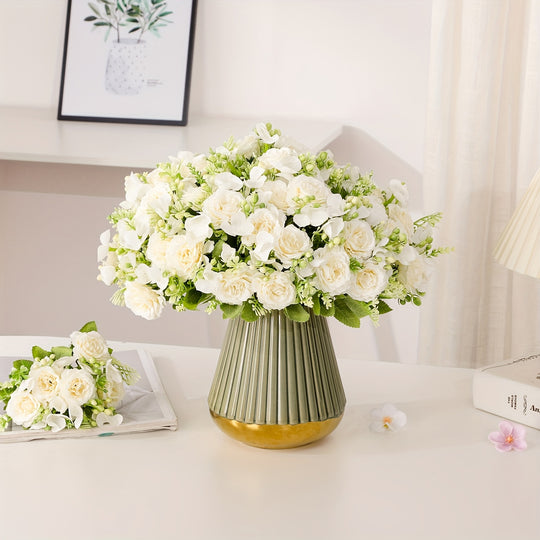 Chic Faux Peony Bouquet