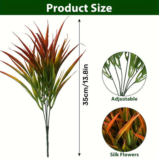 16-Piece UV-Resistant Artificial Plants Set