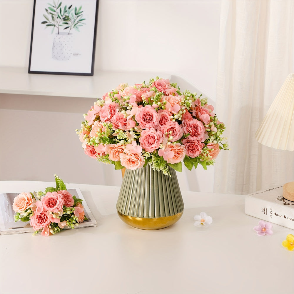 Chic Faux Peony Bouquet