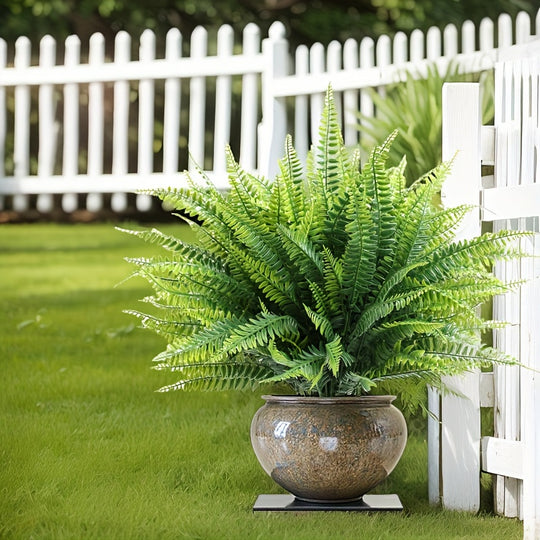 Set of 5 UV-Resistant Artificial Boston Ferns