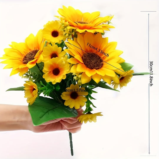 13 Radiant Sunflowers Bouquet
