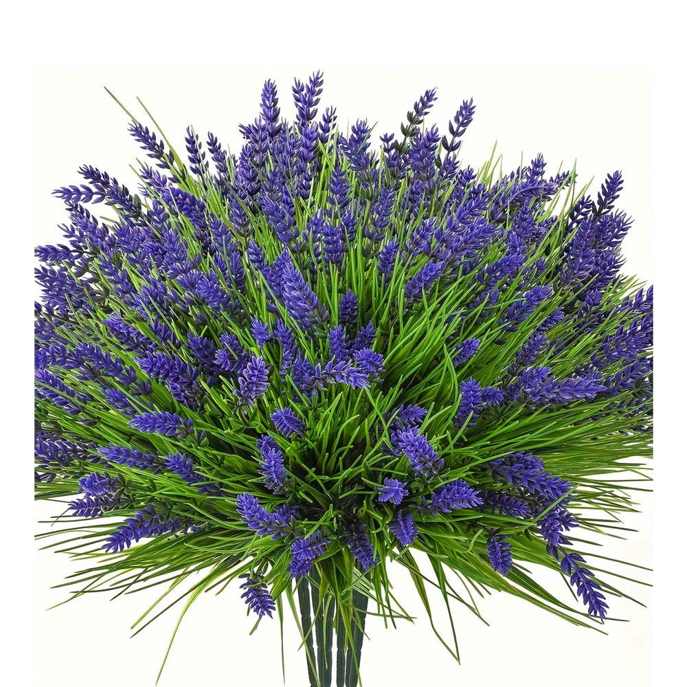 Set of 12 UV-Resistant Artificial Lavender Flowers