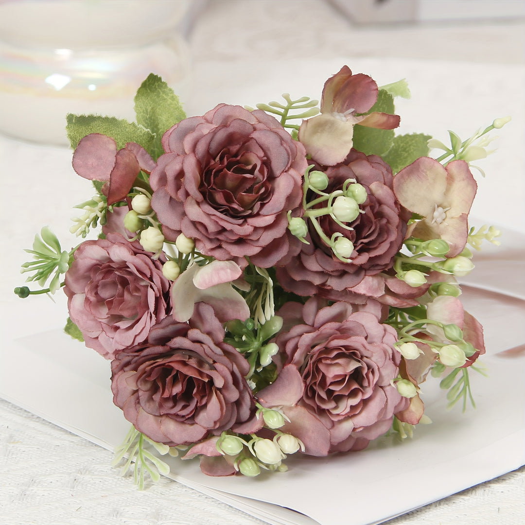 Elegant Single Stem Artificial Peony Bouquet