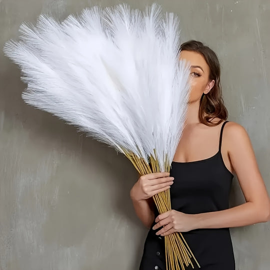 22-Piece Faux Pampas Grass Stems