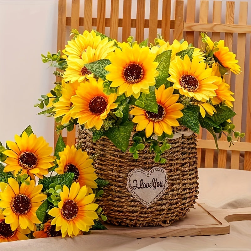 13 Radiant Sunflowers Bouquet