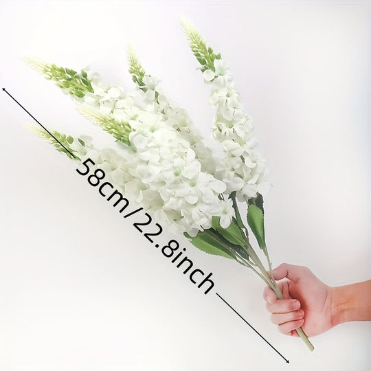 10-Stem Classic Artificial Lily and Hydrangea Bouquet