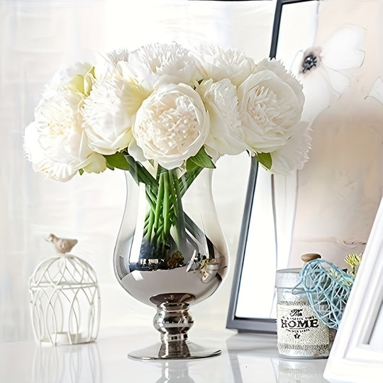 Set of 5 Large Artificial Peony Flowers