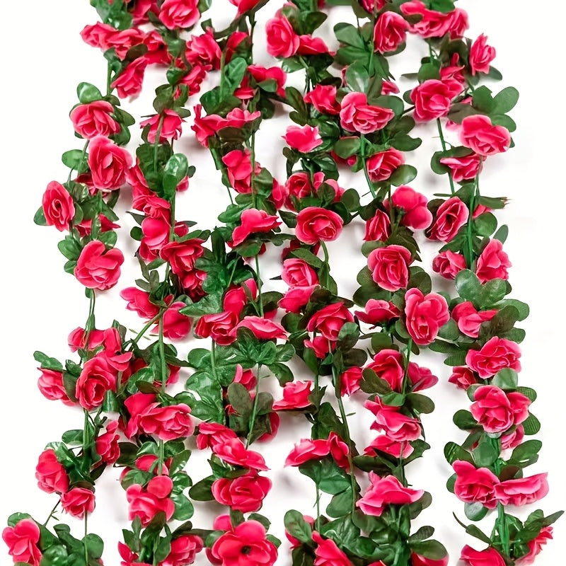 Set of 10 Artificial Peony Blossom Vine