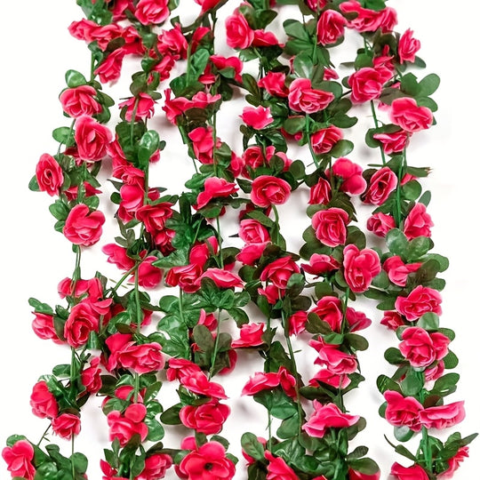 Set of 10 Artificial Peony Blossom Vine