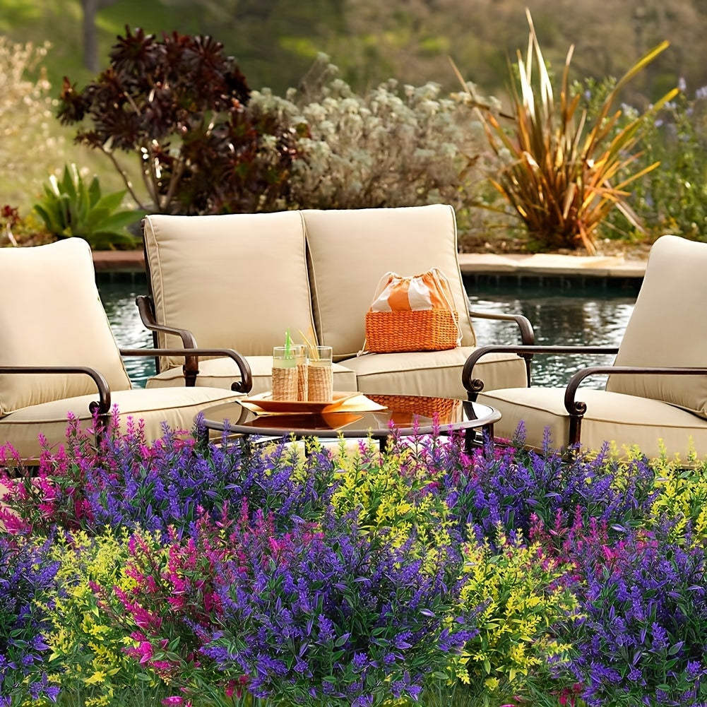 12 Bundles of UV-Resistant Artificial Lavender Flowers