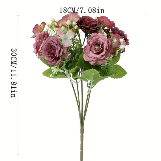 Chic Faux Peony Bouquet