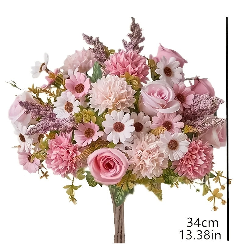 Set of 2 Realistic Artificial Rose Bouquets