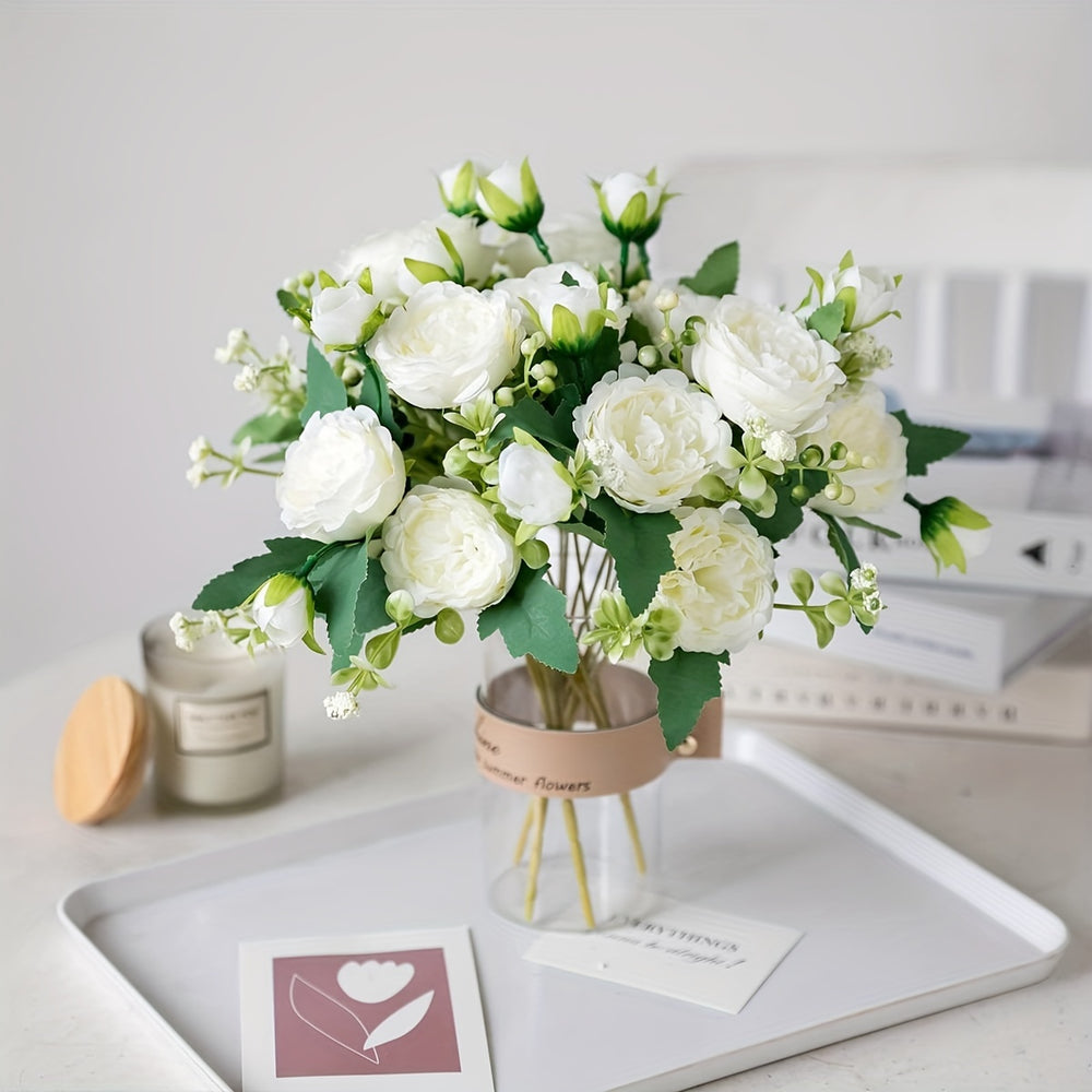 Set of 4 Boho Chic Peony Bouquets