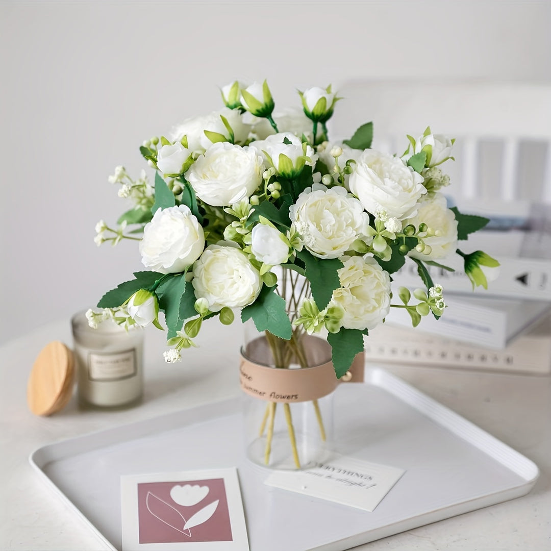 4-Piece Boho Chic Peony Bouquet