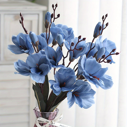 Realistic Magnolia Bouquet Set