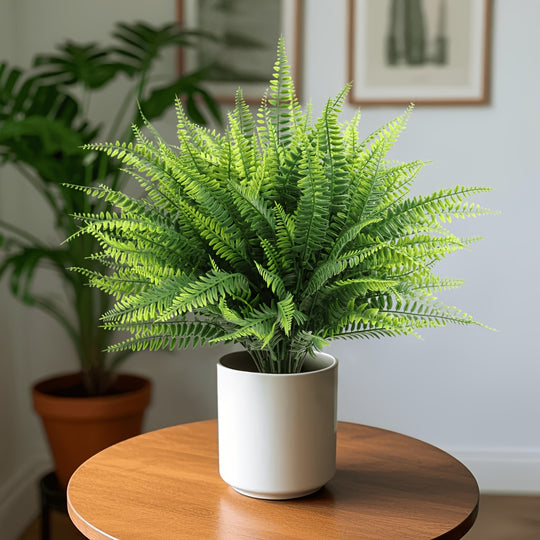 Set of 5 UV-Resistant Artificial Boston Ferns