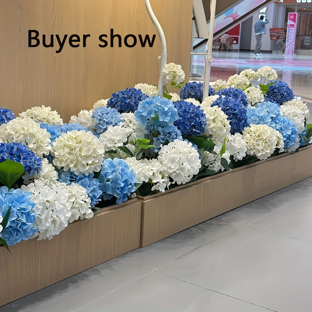 Set of 5 Artificial Silk Hydrangea Flowers