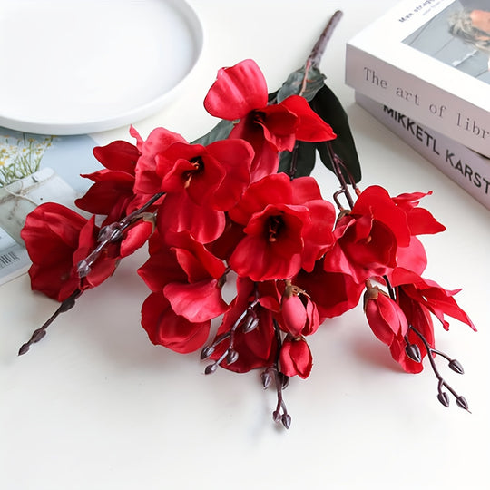 Realistic Magnolia Bouquet Set