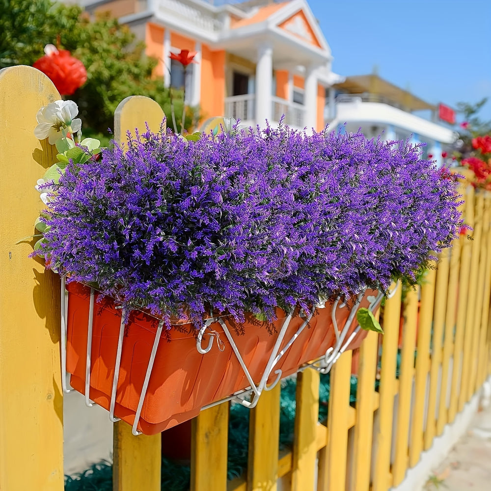 Set of 12 UV-Resistant Artificial Lavender Stems -