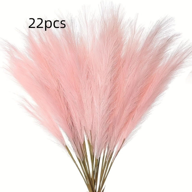 22-Piece Artificial Pampas Grass Stem Set